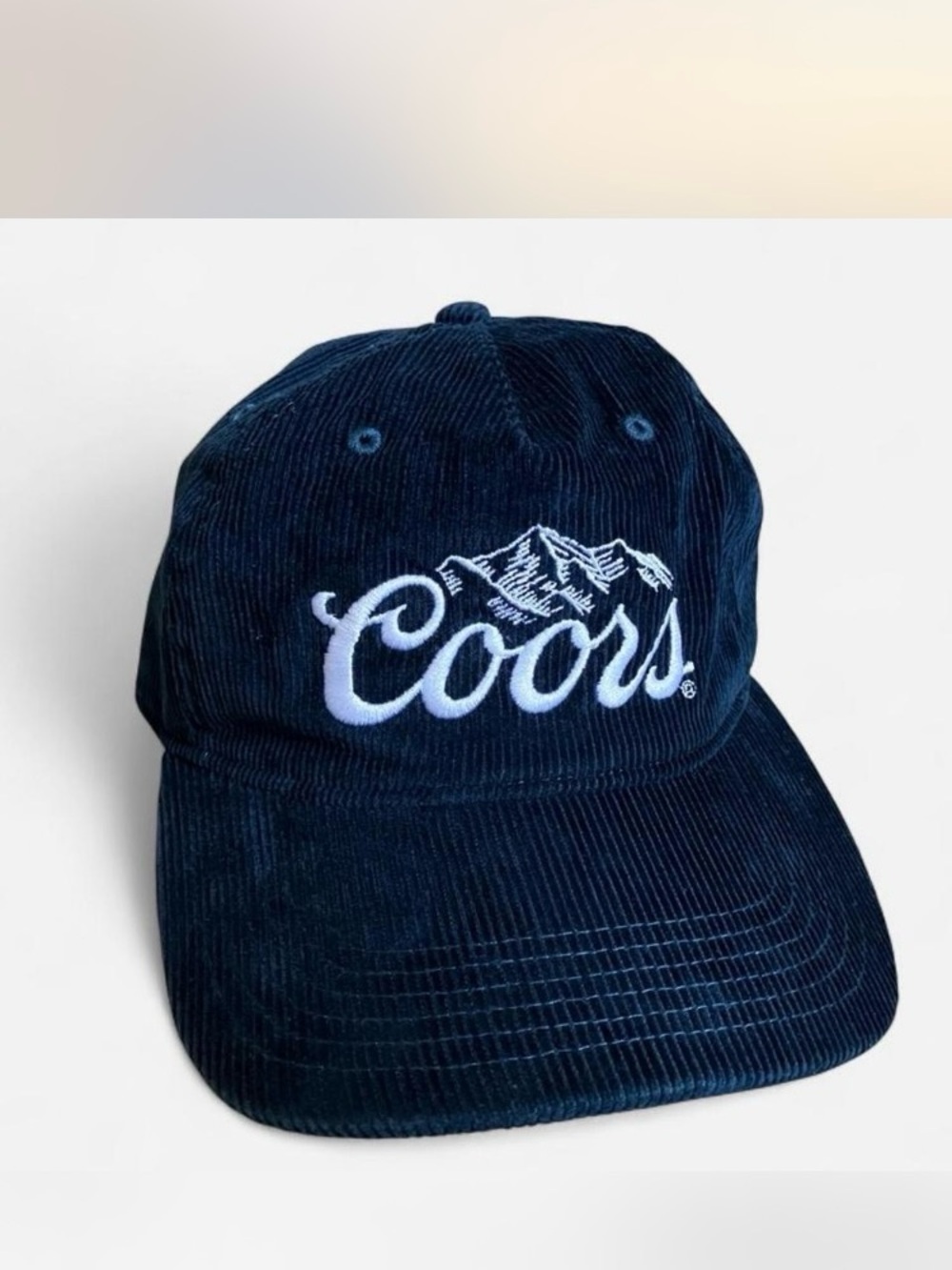 Coors Navy Corduroy Baseball Cap - Men's Hat